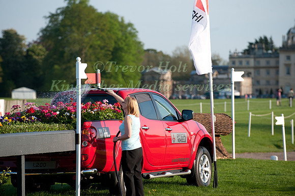 Watering the Flowers on the Mitsubishi Pickups