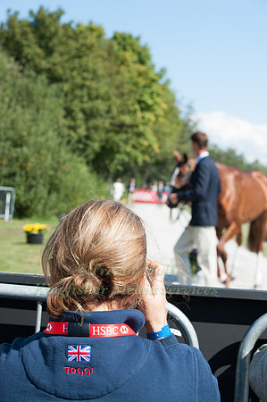 British Supporters watch the Trot Up