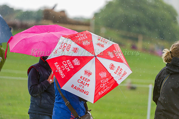 Team GB Supporters Keep Dry