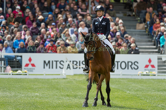Ingrid Klimke (GER) riding Horseware Hale Bob OLD in the Dressage phase  of  the 2017 Mitsubishi Motors  Badminton Horse Trials