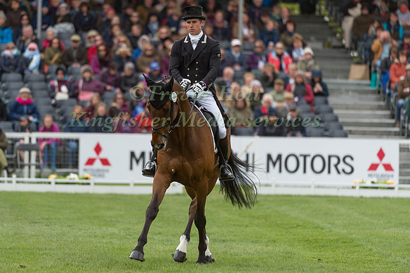 Joris Vanspringel (BEL) riding Lully Des Aulnes in the Dressage phase  of  the 2017 Mitsubishi Motors  Badminton Horse Trials
