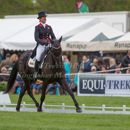 NICOLA WILSON (GBR) RIDING  BULANA COMPETING IN THE DRESSAGE PHASE OF THE  CIC THREE STAR EVENT RIDERS MASTERS  COMPETITION AT THE  2017 DODSON AND HORRELL  CHATSWORTH INTERNATIONAL HORSE TRIAL.