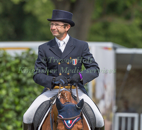 REGIS  PRUD HON (FRA) AND KAISER HDB 4175 TAKING PART IN  DRESSAGE PHASE OF THE LAND ROVER CCI-S4* COMPETITION AT THE 2019  EQUI-TREK BRAMHAM INTERNATIONAL HORSE TRIALS.