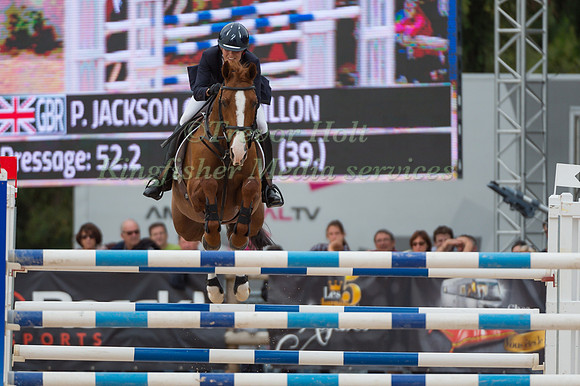 Polly Jackson Griffin (GBR) riding Pappillon