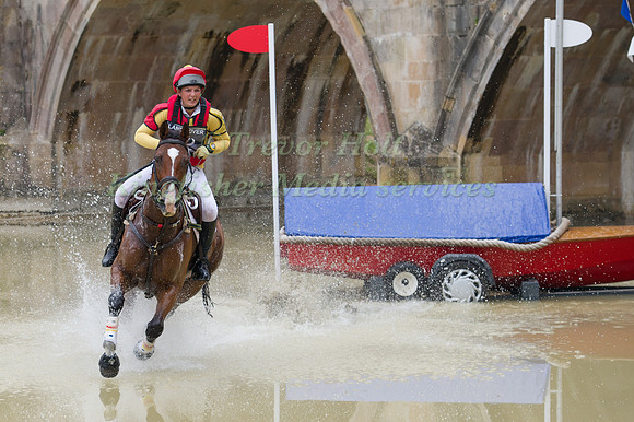 Sarah Stretton (GBR) riding Skip On II competing in the Cross Country Phase