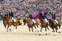 The German Team take a Lap of Honour