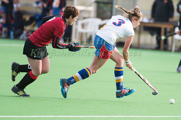 Michelle Liptrot of Bowdon Hightown and Erica Sanders of University of Birmingham