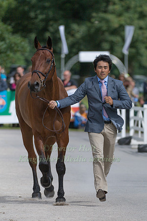 YOSHIAKI  OIWA (JPN) AND CALLE 44 AT THE EQUI-TREK CCI *** FINAL HORSE INSPECTION OF THE 2017 BRAMHAM INTERNATIONAL HORSE TRIALS