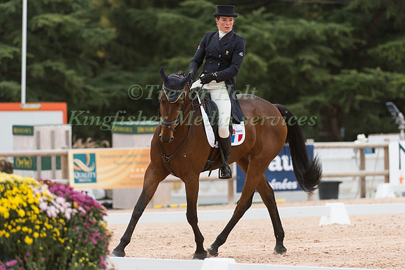 Helene Vattier of France riding Quito De Baliere