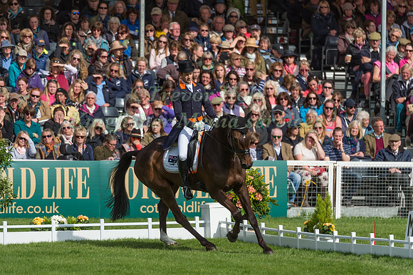 Christopher Burton (AUS) riding Graf Liberty in the Dressage phase  of  the 2017 Mitsubishi Motors  Badminton Horse Trials