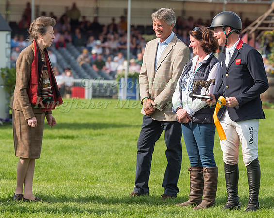 Oliver Townend and Andrew Nicholson with the Princess Royal