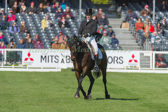 Ben Way (GBR) riding Galley Light in the Dressage phase  of  the 2017 Mitsubishi Motors  Badminton Horse Trials