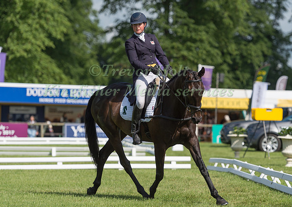 EMILY PARKER (GBR) AND HOWICK FREEDOM TAKING PART IN THE DRESSAGE PHASE OF THE  CCI THREE STAR COMPETITION AT THE 2017 EQUI-TREK BRAMHAM INTERNATIONAL HORSE TRIALS