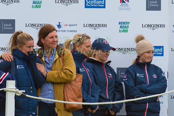 British Supporters watching Francis Whittington of Great Britain