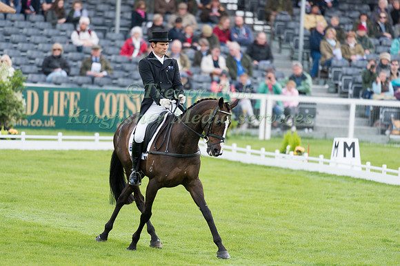 Shane Rose (AUS) riding Shanghai Joe in the Dressage phase  of  the 2017 Mitsubishi Motors  Badminton Horse Trials
