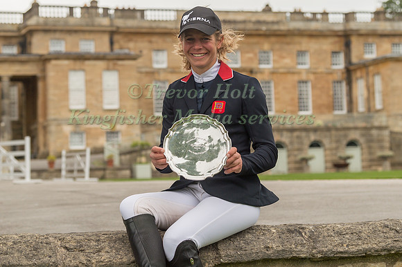 IZZY TAYLOR WITH THE SUGDEN PERPETUAL TROPHY
