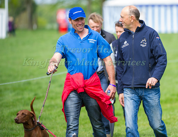Bill Levett and Paul Tapner Walking the Course at Badminton