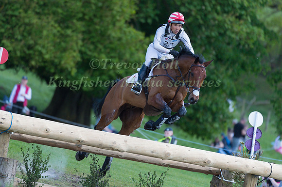 YOSHIAKI  OIWA (JPN) RIDING  CALLE 44 COMPETING IN THE CROSS COUNTRY PHASE OF THE  EVENT RIDERS MASTERS COMPETITION AT THE  2017 DODSON AND HORRELL CHATSWORTH INTERNATIONAL HORSE TRIAL.