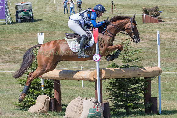 KRISTINA COOK (GBR) AND BILLY THE RED