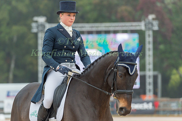 Katie O' Sullivan (IRL riding Cooley Blue Flame