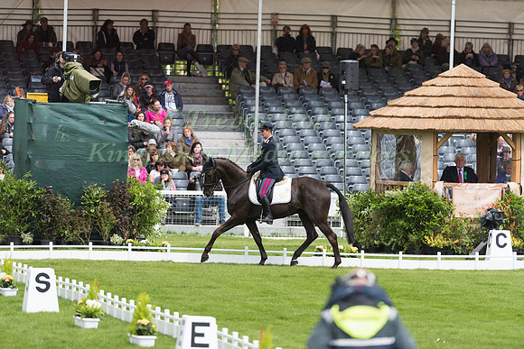 Pietro Sandei (ITA) riding Mouse  in the Dressage phase  of  the 2017 Mitsubishi Motors  Badminton Horse Trials