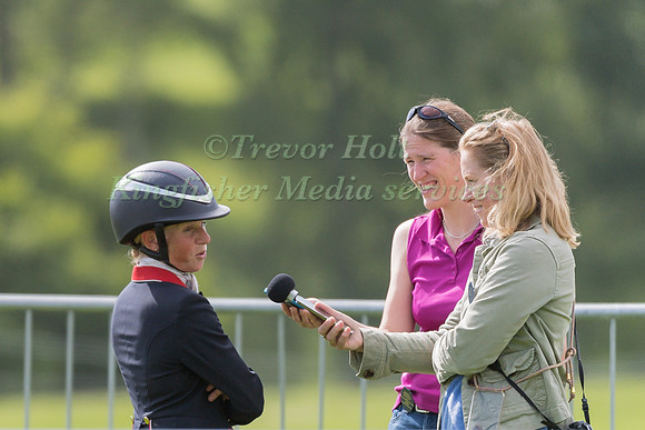 ROSALIND CANTER BEING INTERVIEWED