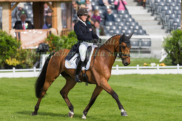 Tom McEwen (GBR) riding Toledo de Kerser in the Dressage phase  of  the 2017 Mitsubishi Motors  Badminton Horse Trials
