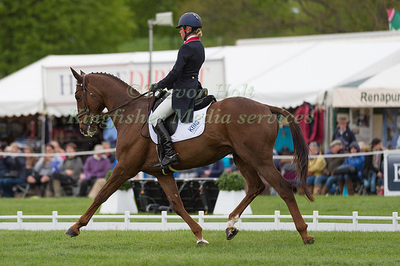IZZY TAYLOR (GBR) RIDING  FROG ROCK COMPETING IN THE  DRESSAGE PHASE OF THE  CIC THREE STAR COMPETITION AT THE  2017 DODSON AND HORRELL  CHATSWORTH INTERNATIONAL HORSE TRIAL.