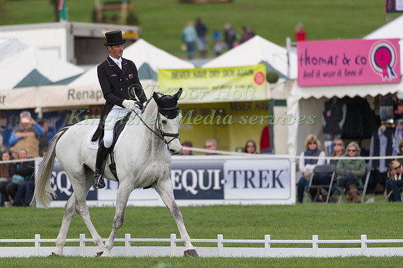 MARK  TODD (NZL) RIDING  KILTUBRID RHAPSODY COMPETING IN THE  DRESSAGE PHASE OF THE  CIC THREE STAR COMPETITION AT THE  2017 DODSON AND HORRELL  CHATSWORTH INTERNATIONAL HORSE TRIAL.