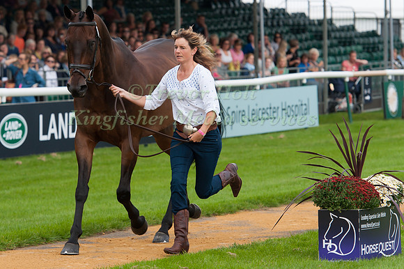 Piggy French, (GBR) and Westwood Mariner at the 1st horse inspection