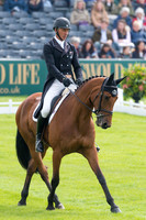Andrew Nicholson (NZL) riding Qwanza in the Dressage phase  of  the 2017 Mitsubishi Motors  Badminton Horse Trials