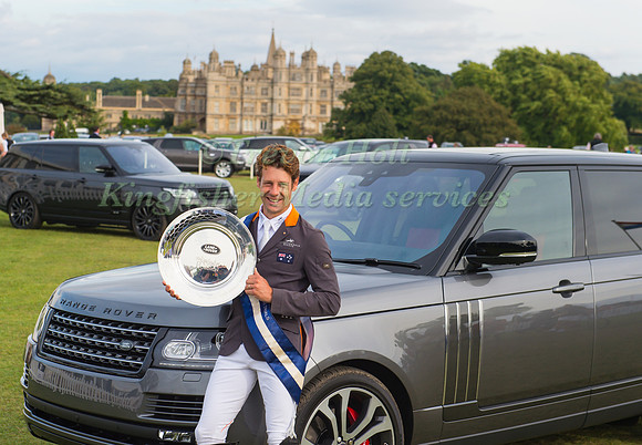 CHRISTOPHER BURTON WITH THE LAND ROVER PERTPETUAL TROPHY