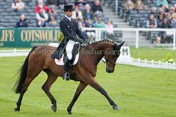Astier Nicolas (FRA) riding Piaf de B'Neville in the Dressage phase  of  the 2017 Mitsubishi Motors  Badminton Horse Trials