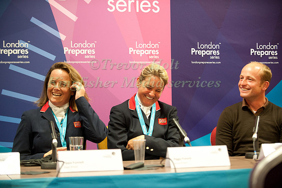Piggy French, Pippa Funnelll & Michael Jung at the Press Conference