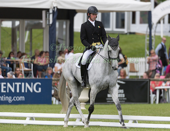 JOSEPH  MURPHY (IRL) AND FERNHILL FRANKIE TAKING PART IN THE DRESSAGE PHASE OF THE  CCI THREE STAR COMPETITION AT THE 2017 EQUI-TREK BRAMHAM INTERNATIONAL HORSE TRIALS