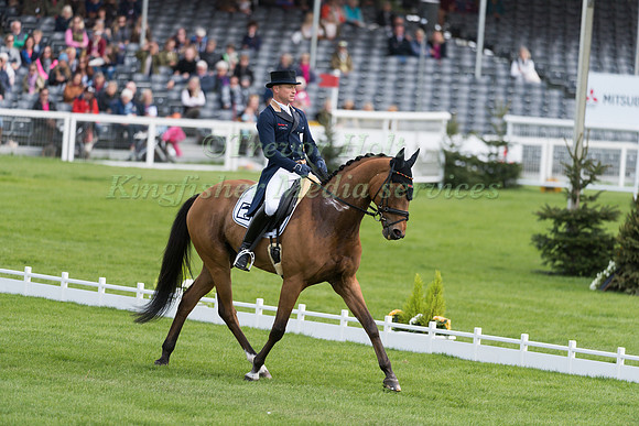 Michael Jung (GER) riding La Biosthetique Sam FBW in the Dressage phase  of  the 2017 Mitsubishi Motors  Badminton Horse Trials