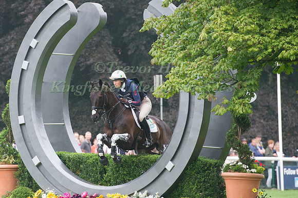 Aoife Clark (IRL) riding Vaguely North sets out on Cross Country