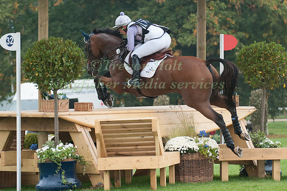 Gemma Tattersall (GBR) riding Arctic Soul competing in the Cross Country Phase