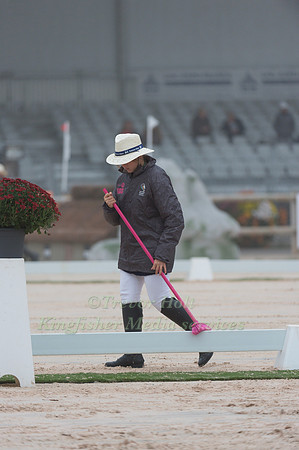 PREPARING THE DRESSAGE ARENA