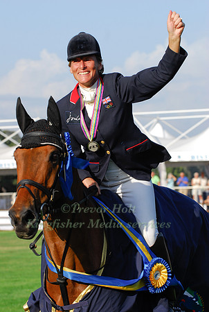Mary King Celebrates Team Gold and Individual Silver