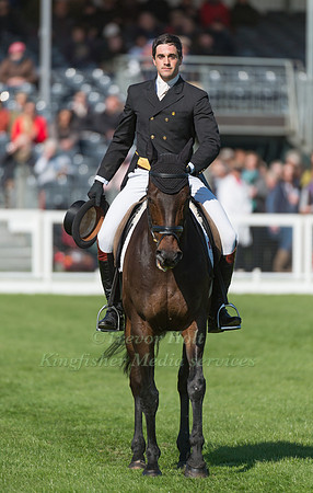 Ben Way (GBR) riding Galley Light in the Dressage phase  of  the 2017 Mitsubishi Motors  Badminton Horse Trials