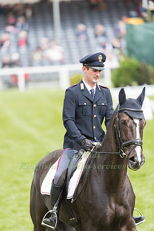 Pietro Sandei (ITA) riding Mouse  in the Dressage phase  of  the 2017 Mitsubishi Motors  Badminton Horse Trials