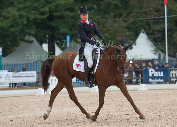 Kristina Cook (GBR) riding Billy The Red