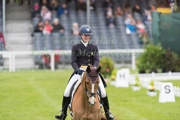 Clare Abbott (IRL) riding Euro Prince in the Dressage phase  of  the 2017 Mitsubishi Motors  Badminton Horse Trials