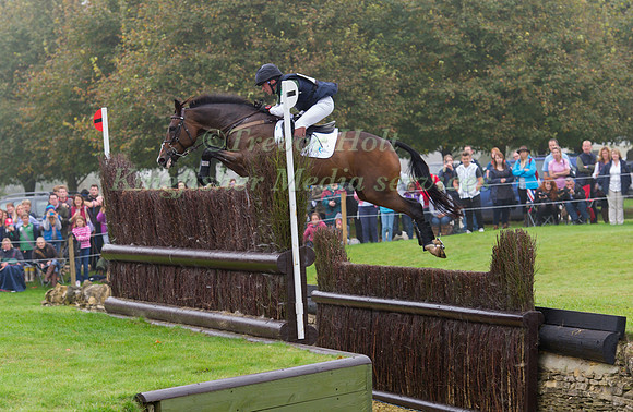 Simon Grieve, (GBR) riding Cornacrew competing in the Cross Country Phase