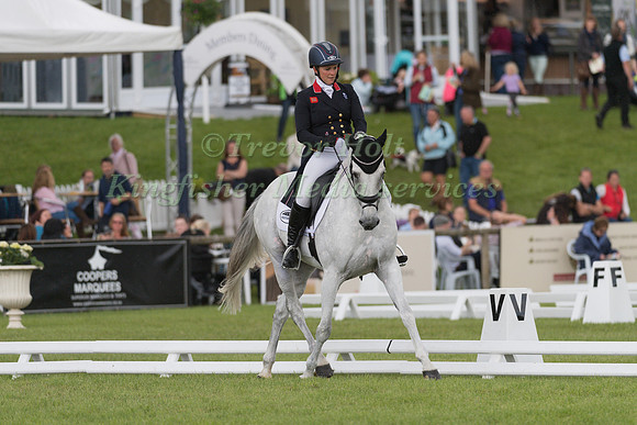 GEMMA TATTERSALL (GBR) AND QUICKLOOK V TAKING PART IN THE DRESSAGE PHASE OF THE  CCI THREE STAR COMPETITION AT THE 2017 EQUI-TREK BRAMHAM INTERNATIONAL HORSE TRIALS