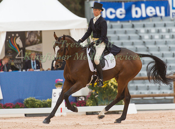 Panda Christie of Great Britain riding Little Leo