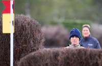Caroline Powell walking the course