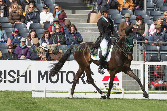 Dr Marcio Carvalho Jorge (BR) riding Lissy Mac Wayer in the Dressage phase  of  the 2017 Mitsubishi Motors  Badminton Horse Trials