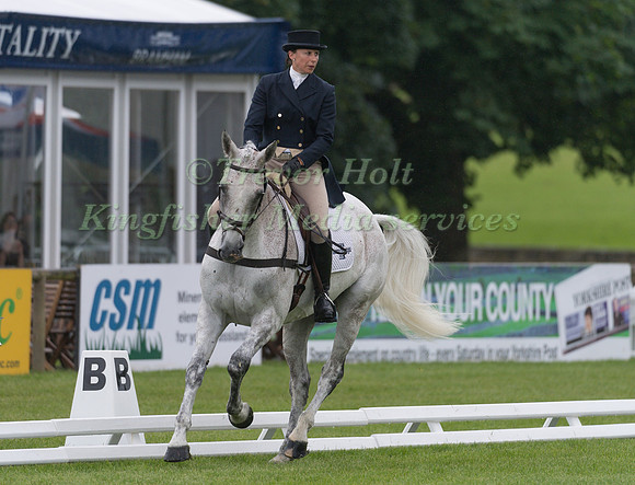 SERENA MCGREGOR (GBR) AND TRAITORS FORD TAKING PART IN THE DeRESSAGE PHASE OF THE  CCI THREE STAR COMPETITION AT THE 2017 EQUI-TREK BRAMHAM INTERNATIONAL HORSE TRIALS